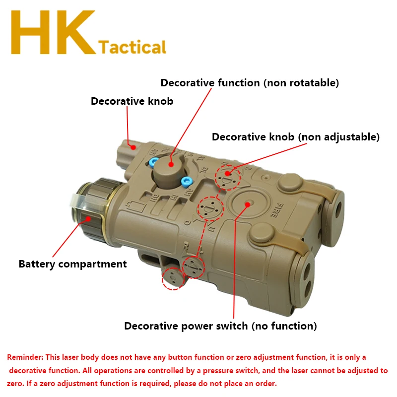 Tactical Airsoft Nylon NGAL L3 Laser Indicator Red/Green Laser+White Laser Strobe No IR Pressure switch Hunting Accessories