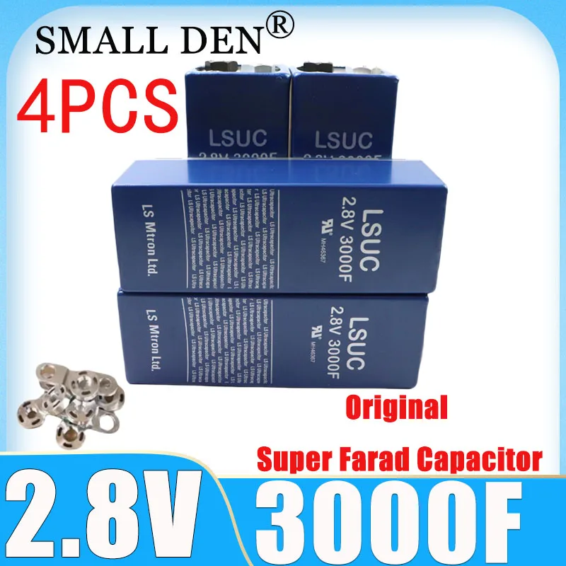 

4pcs 2.8V LS 3000f Super Farad Battery Pack Capacitor DIY 16V 32V 48V Spot Welding Machine Automotive Starting Power Supply