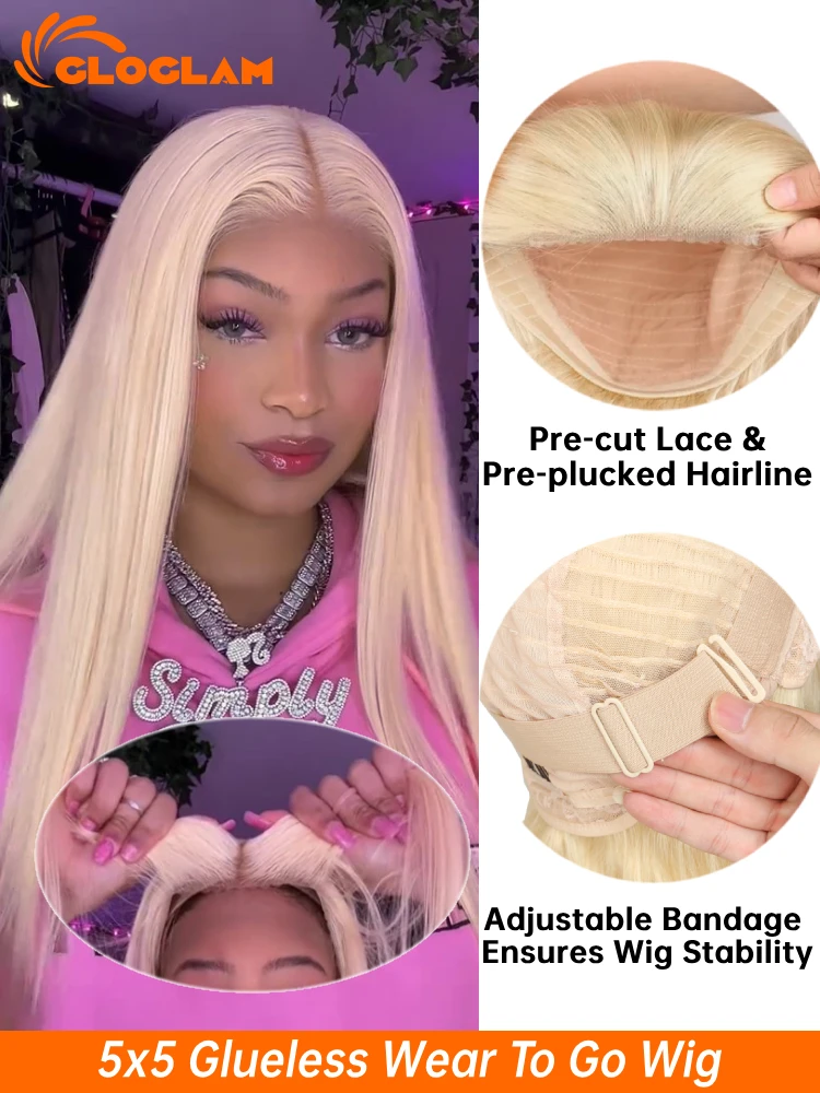 Straight 250 Density 13x4 13x6 360 Lace Front Wig Human Hair Pre Plucked Remy Brazilian Blonde 613 Lace Frontal Wigs 36 38 Inch 3