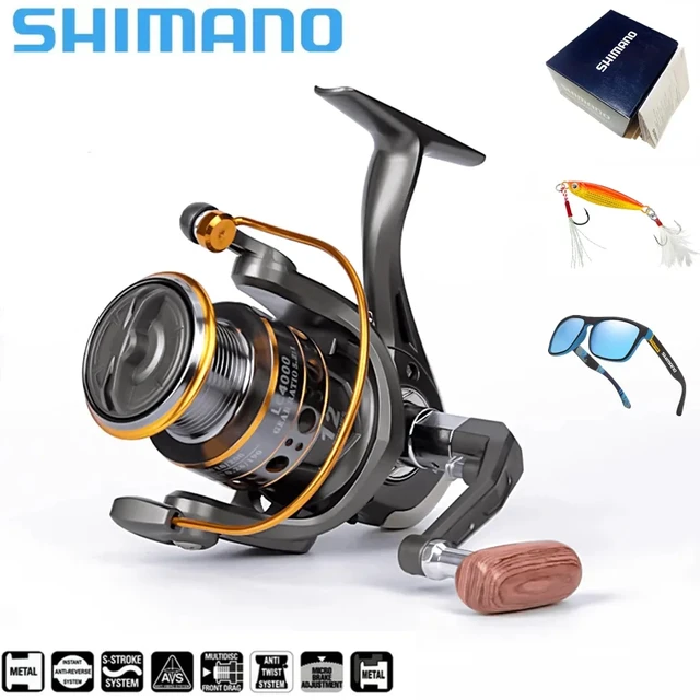 Shimano 10Kg Max Drag Power Metal Fishing Reel Spool Grip