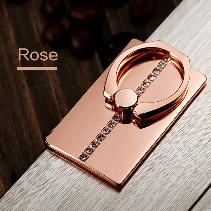 360° Rotating Universal Phone Ring Holder - Metal Stand with Anti-Slip Finger Grip