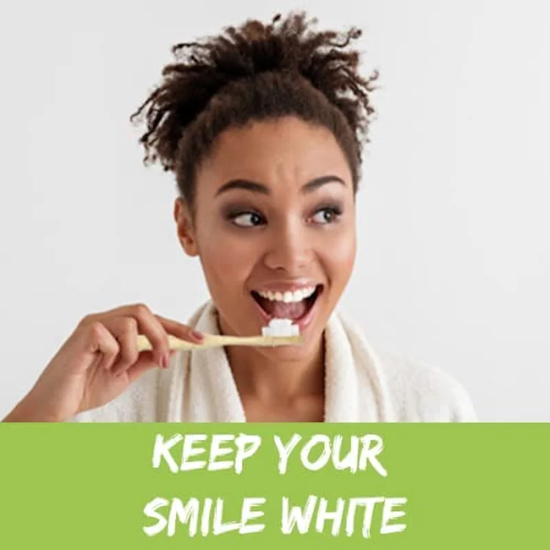 4Pcs 대나무 칫솔 생분해 성 20000 여분의 부드러운 천연 강모 칫솔, 민감한 치아 잇몸 불황을위한 칫솔