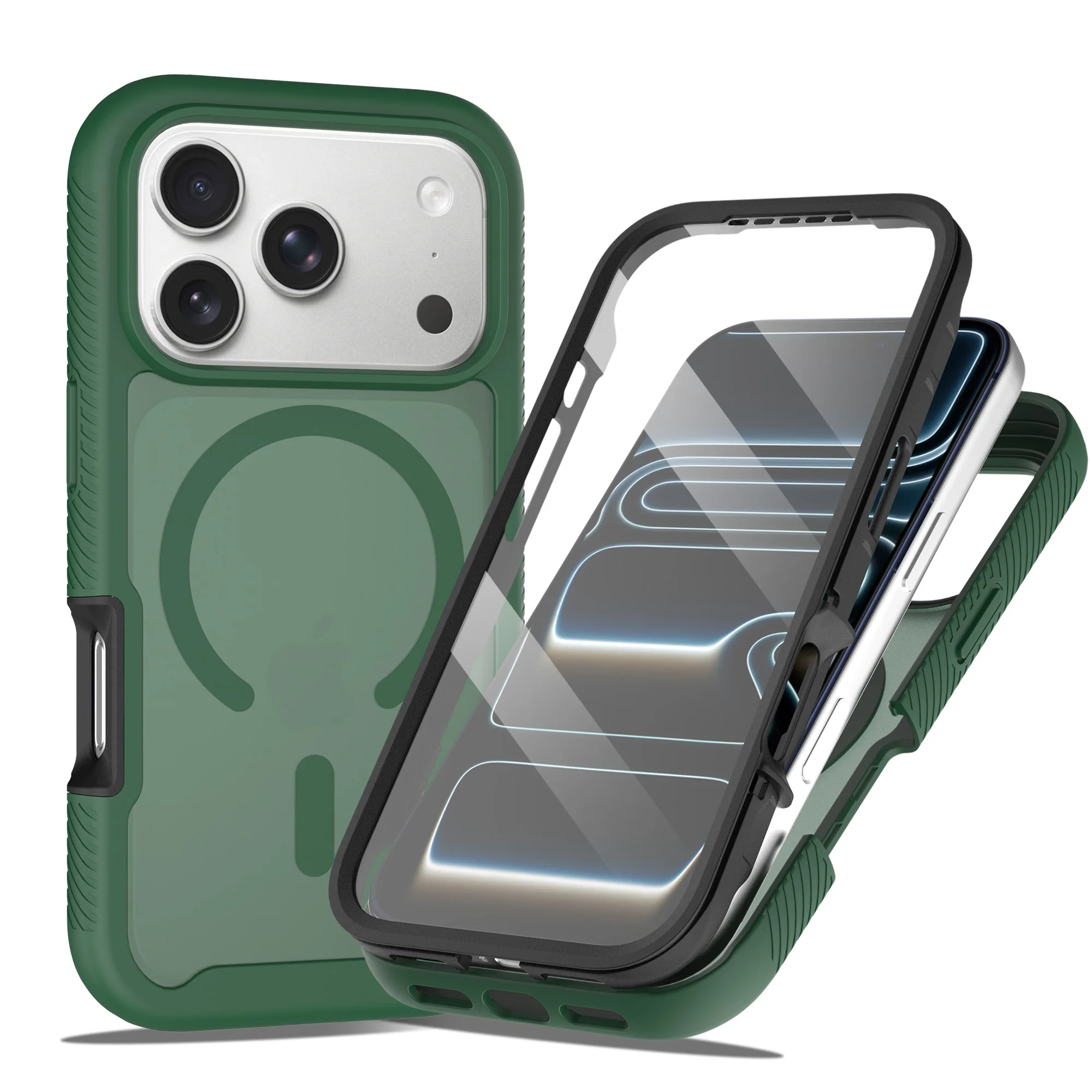 360° Full Body Screen Protector Case with Magnetic Matte Finish