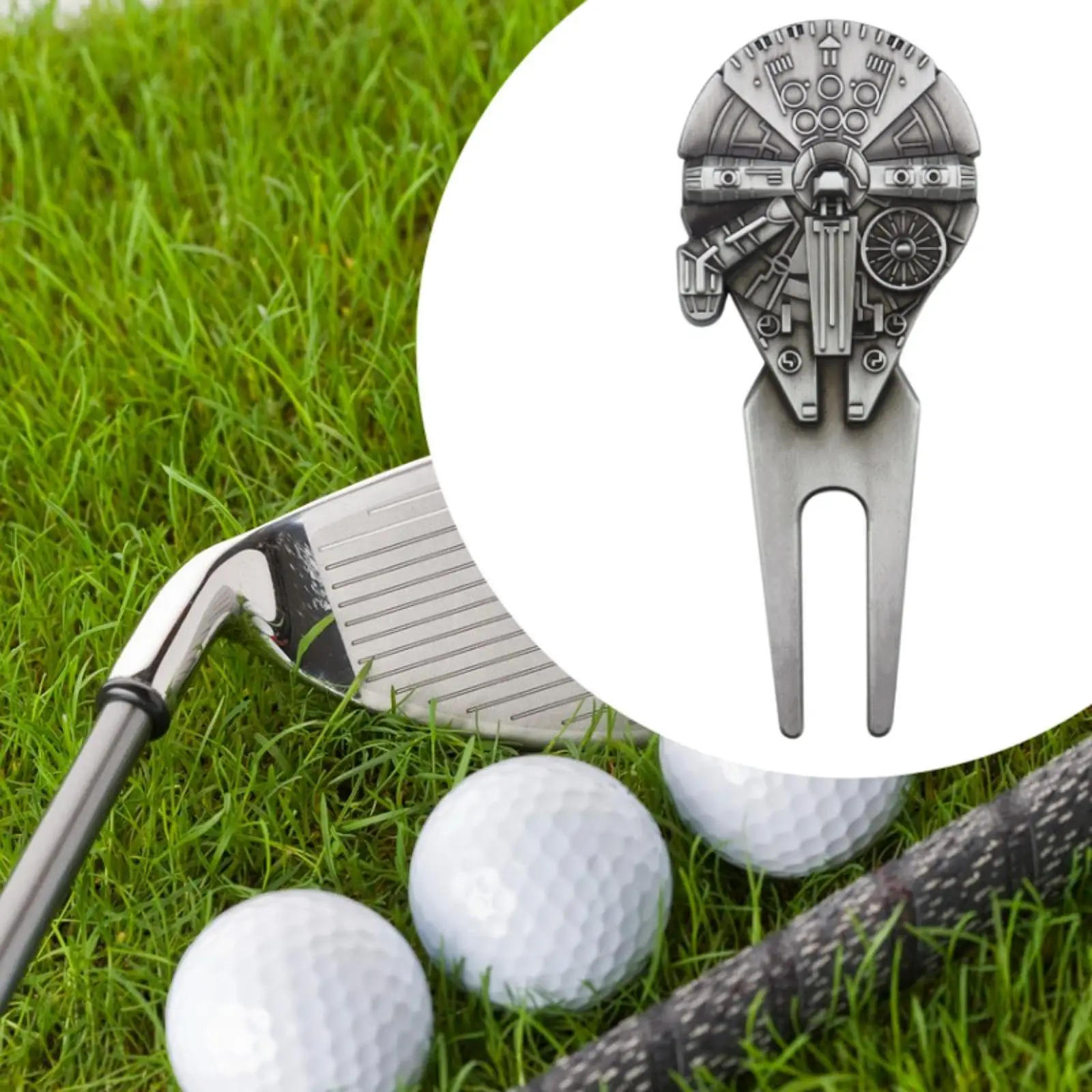 Golf Divot Tool for Golfer Portable Golfing Outdoor Replacement Gift Lightweight Sports Golf Fork Equipment Golf Pitch Fork