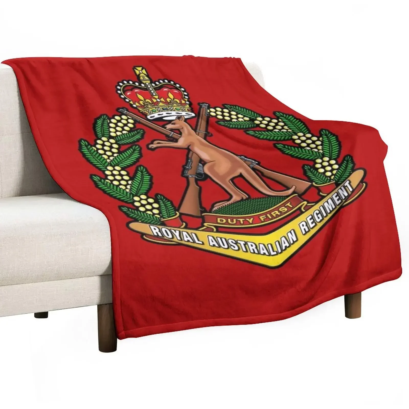 

ROYAL AUSTRALIAN REGIMENT Throw Blanket Sleeping Bag heavy to sleep Flannels Blankets