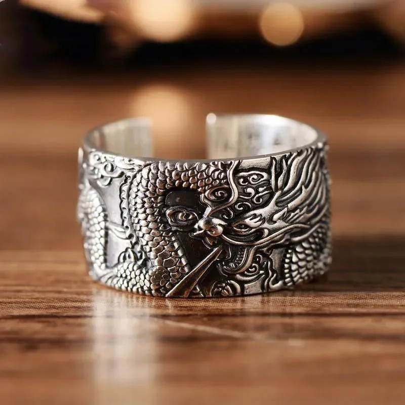 Vintage Fashion Personality Tyrannosaurus Ring Unisex Hip-Hop Punk Open Ring Banchetto Accessori Per Gioielli Regalo