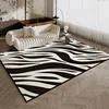 Abstract Black White Striped Rug Art Luxury Decorative Carpet Soft Large Size Living Room Carpets Machine Washable Bedroom Rugs 3