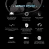 SIMGOT EW200 10mm SCP Diaphragm Dual-Magnetic-Circuit & Dual-Cavity Dynamic Driver In-Ear Earphones 4