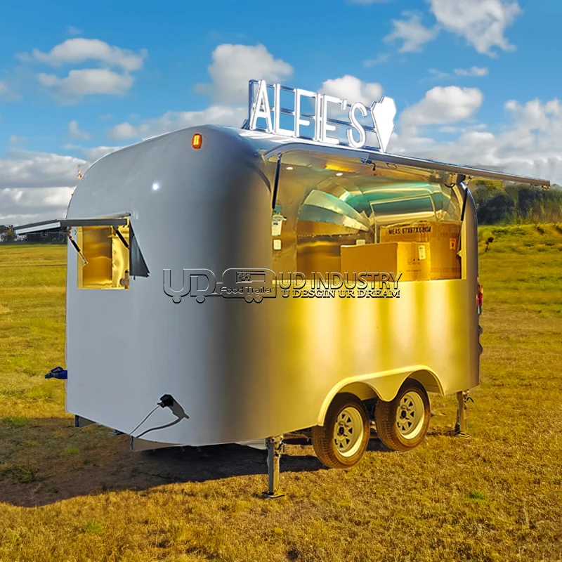 Description Picture 5 of itemUrdream Colorful Mobile Bar Food Trailer with Premium Kitchen Equipment Mobile Fast Food Truck Ice Cream Hot Dog Cart