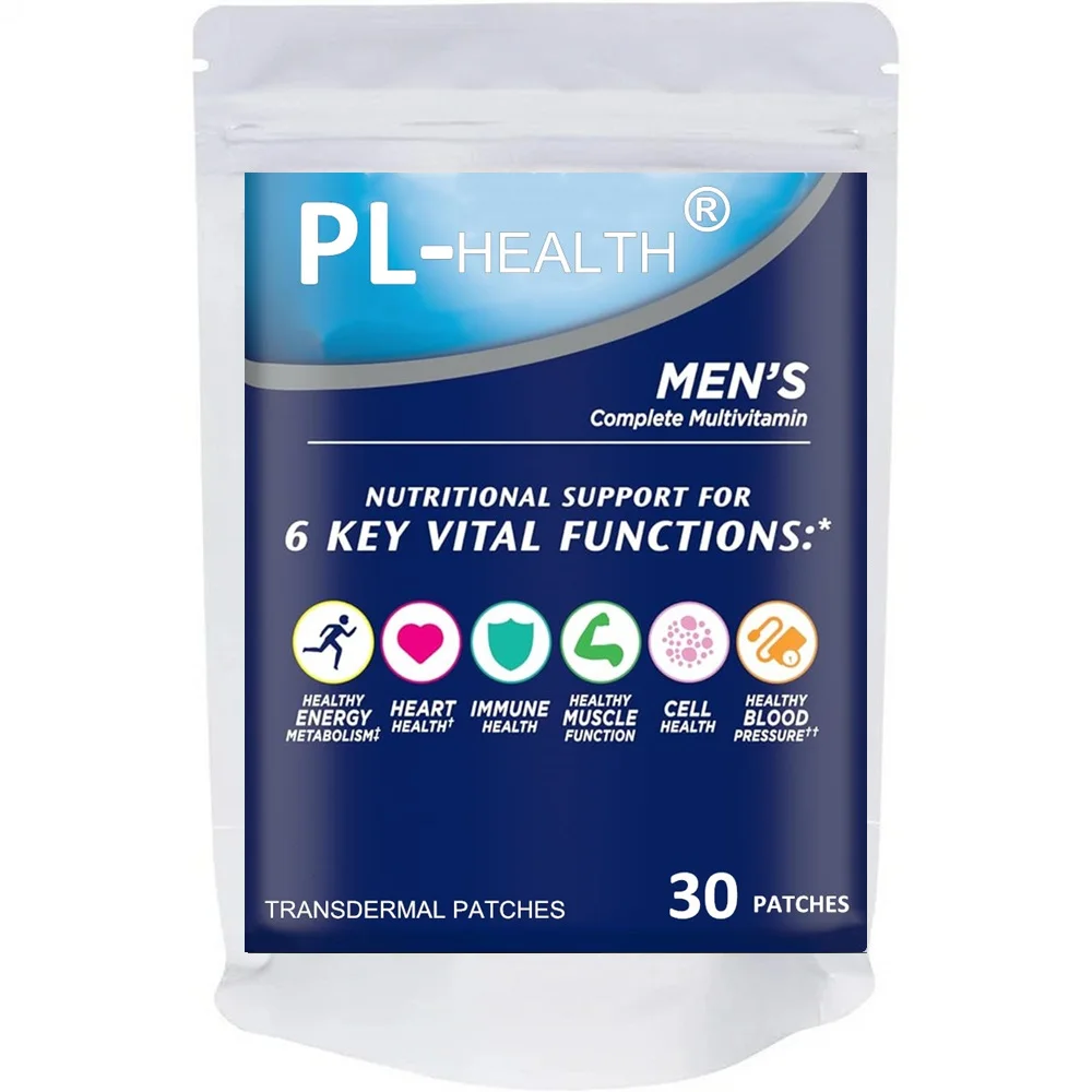 

30 патчей, мужские многовитаминные трансдермальные патчи с витаминами A, C, D и витамином E для поддержки иммунитета и здоровья