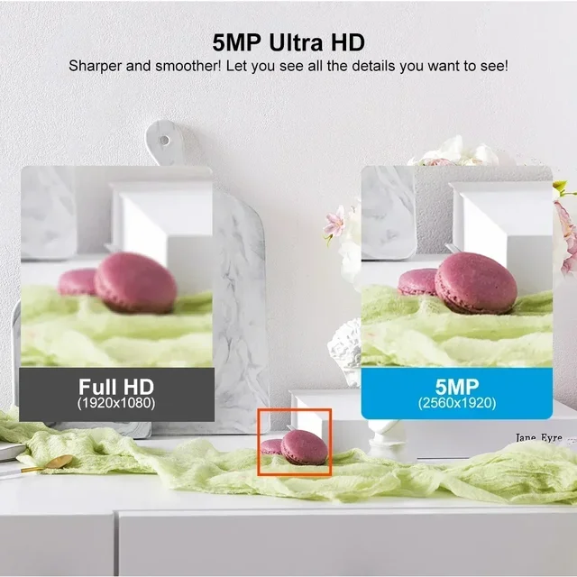 5MP Small Door Eye IP POE Camera Mini Peephole Motion Detection Video-eye Viewer Wireless Intercom Home Security Surveillance Ca 4