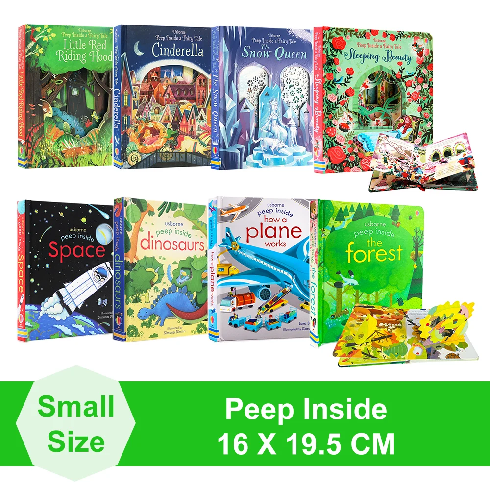 Peep Inside Usborne libri illustrati educativi inglesi per bambini