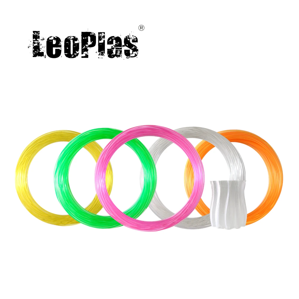 LeoPlas Clear PETG Filament Transparent 1.75mm 10 and 20 Meters Sample For 3D Printer Consumables Printing Supplies leoplas clear petg filament transparent 1 75mm 10 and 20 meters sample for 3d printer consumables printing supplies