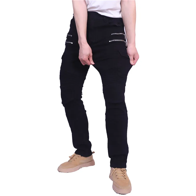 남성용 여름 오토바이 페더베드 진스 표준형 편안하고 통기성 좋은 라이딩 바지 자동차 타기용