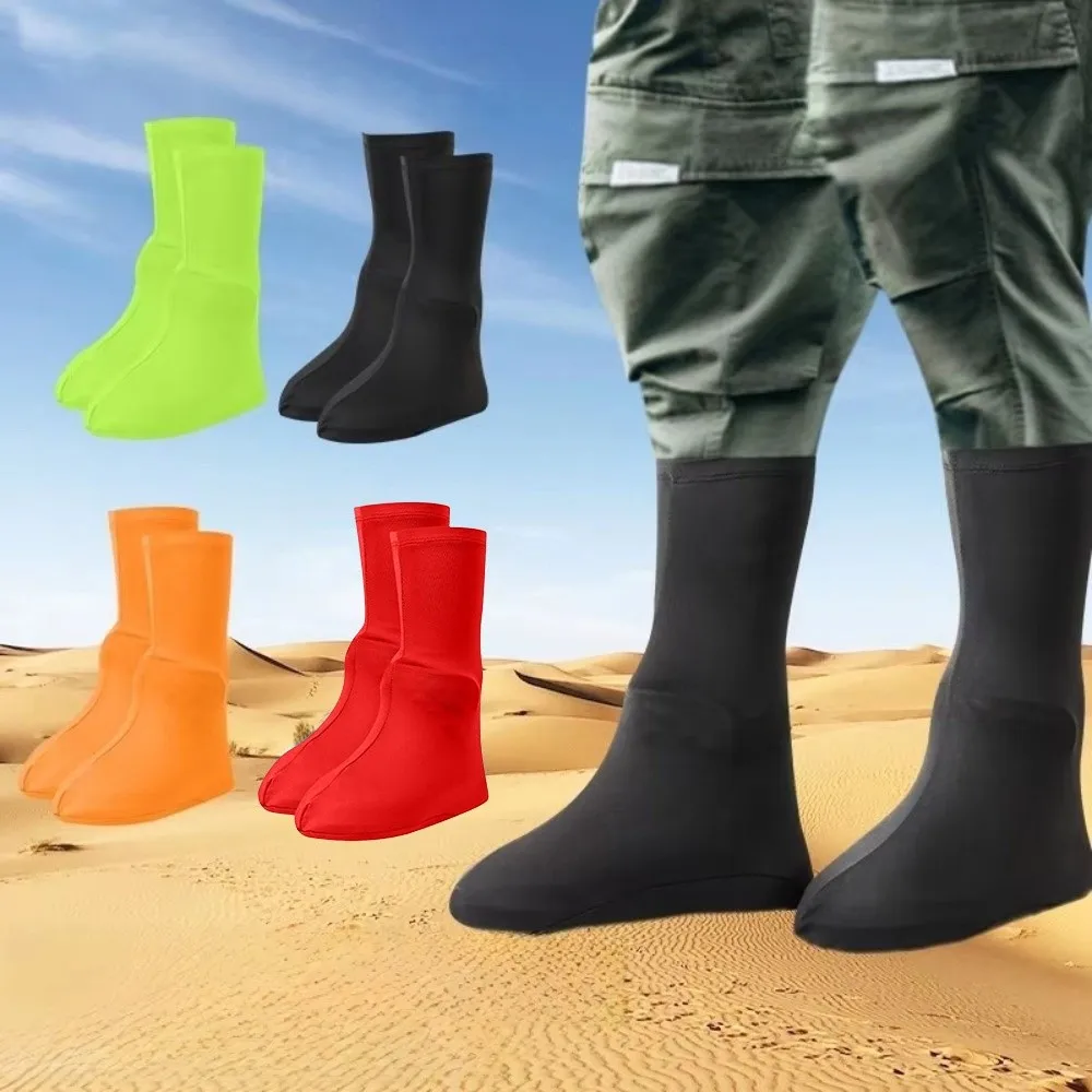 Durable Full Foot Wrap Shoe Covers Elastic Wear-Resistant Overshoes Breathable Quick Dry Galoshes Outdoor Hiking