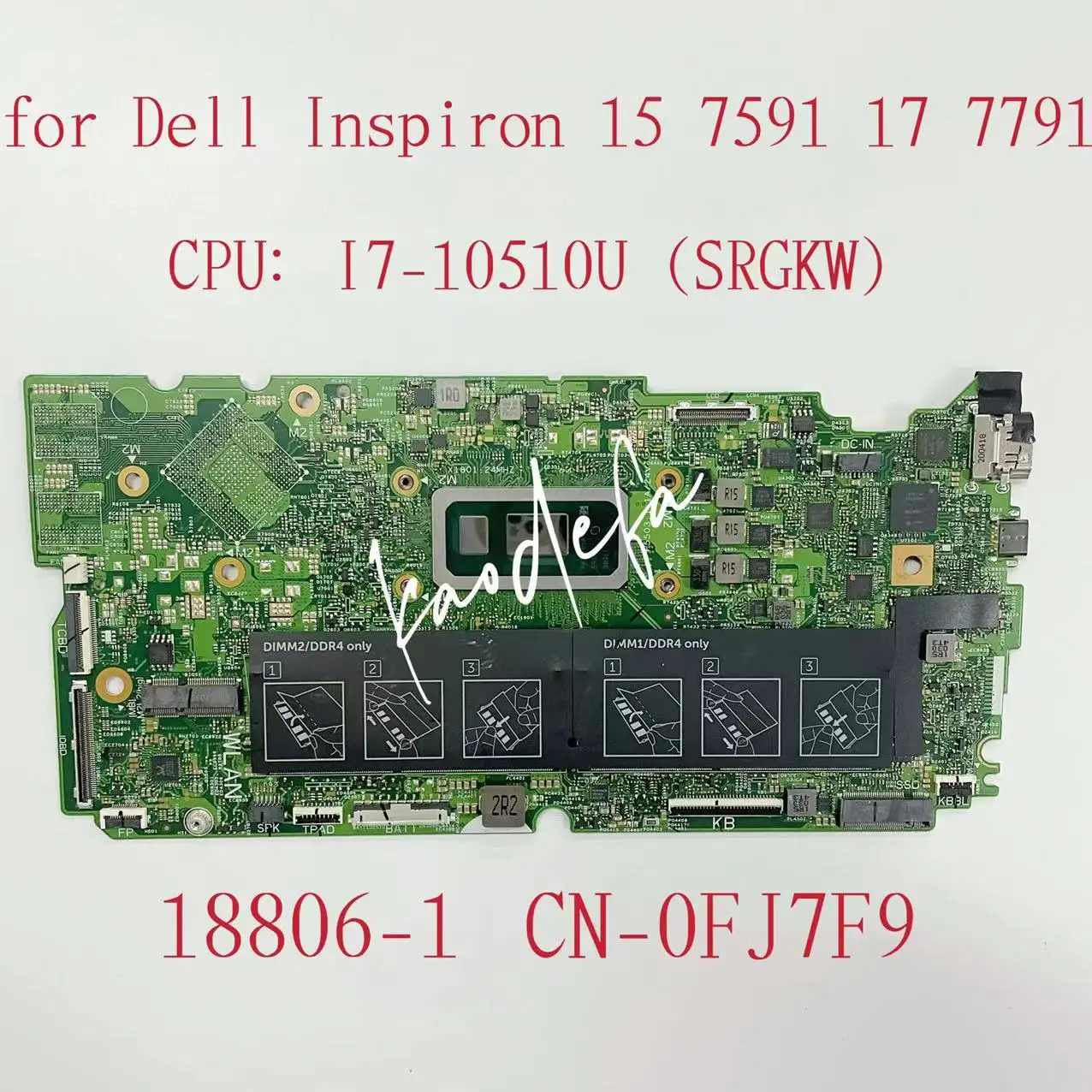 DELL Inspiron 7591 Intel® Core™ i5 i5-10210U Hybrid (2-in-1) 39.6 cm