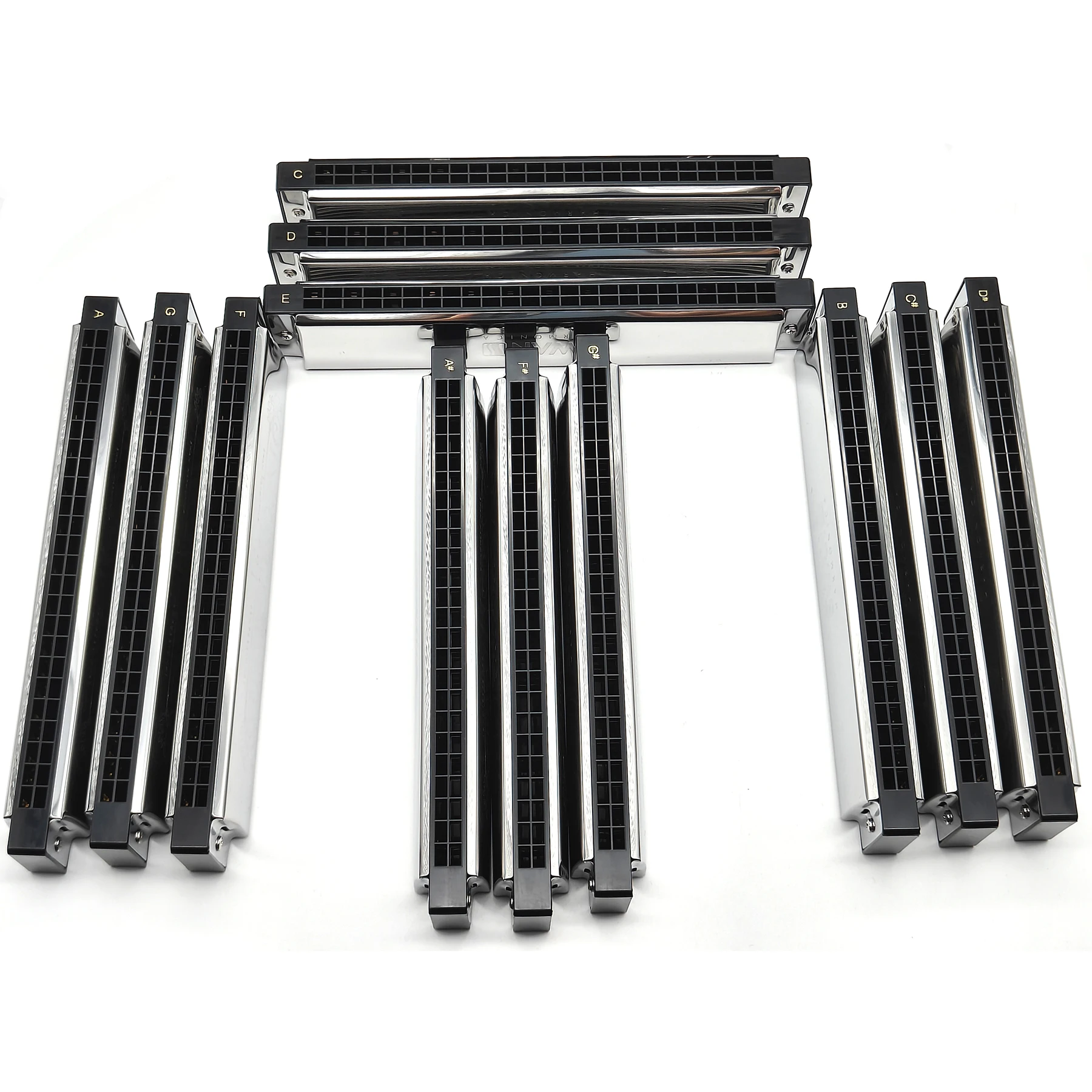 Harmonica 24 Hole Polyphonic C Key Professional Tremolo For Beginners Chromatic Diatonic Kids