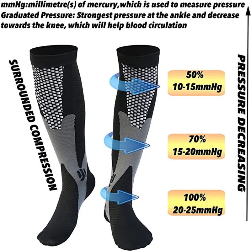 Compression Stockings Golf Sport Medical Nursing compression socks Prevent Varicose Veins Fit For Rugby