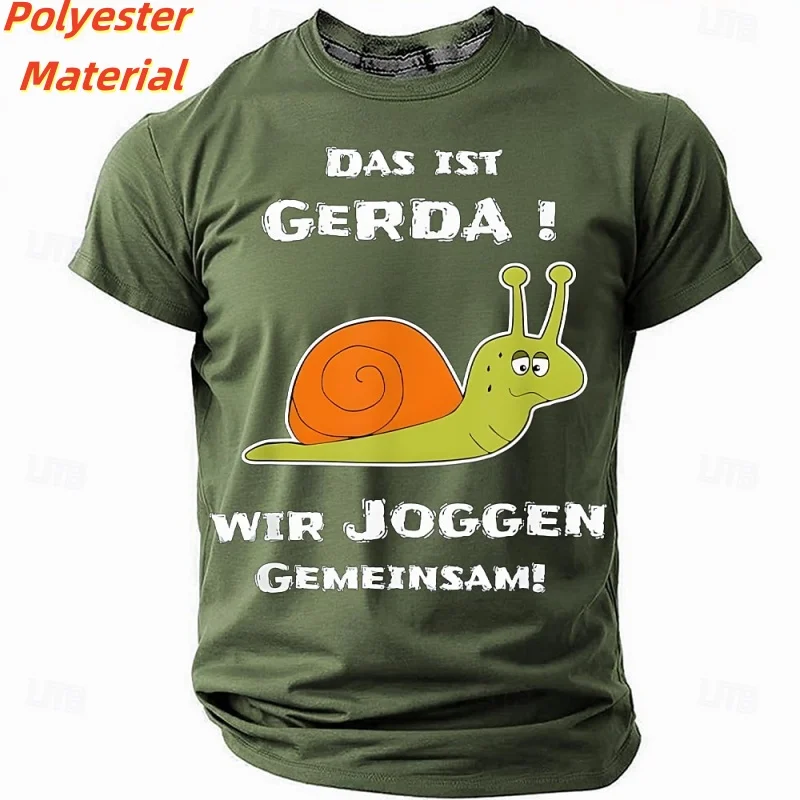 NONE 3D Printed Cartoon Snail T-Shirt Multicolor 5