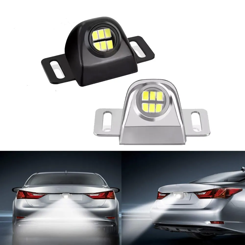 12-24V Car Reversing Light High Brightness Flashing Warning Lamp Auto Motorcycle Tail Lamp Parking Reverse White LED Bulb