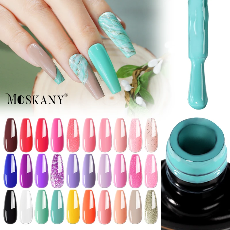 2/4Pcs Nail Polish Set 8ML Spring Summer Collection Mix Semi Permanent Varnish Colorful Nail Gel Polish DIY Nail Art Polish