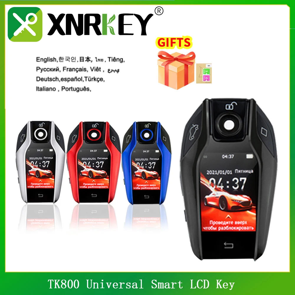 

XNRKEY TK800 LCD Smart Car Key Universal Modified Boutique Remote Key for Land Rover Cadillac BMW Ford Mazda Toyota Porsche