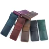 Handmade Genuine Leather Pen Bag Cowhide Pencil Bag Vintage Retro Style Accessories For Travel Journal 4