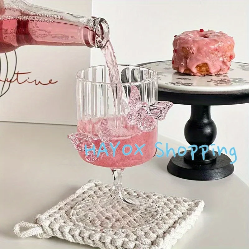 JYNVO 24 Pièces Marque Verres Colorés- Papillon, Fleurs, Marqueurs De