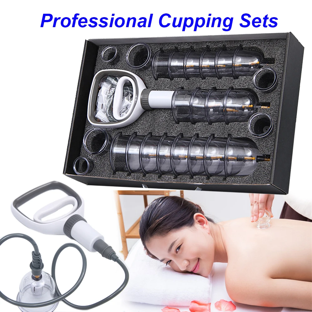 Vacuum Cupping Therapy Set Chinese Medicine Jars Physiotherapy Body Massager Cans Professional Ventosa Suction Cups Masajeador cupping massager massage cup cupping set vacuum facial cupping