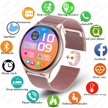 For Xiaomi Huawei 1.43 inches Bluetooth Call Smartwatch Women Men AMOLED 466*466 HD Pixel Display Smartwatches Ladies 2024 New 1
