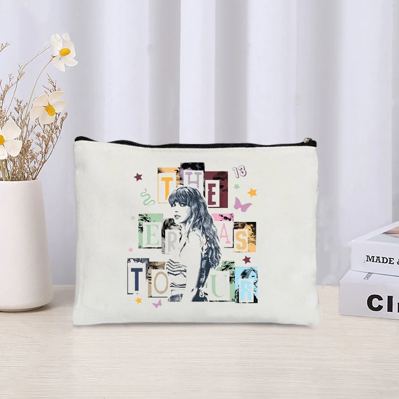 The Eras Tour Taylor' Version Makeup Bag Album Folk Song Lovers Gift For Swiftie Fans Borsa Portaoggetti Glamour Borsa Da Toilette Da Donna