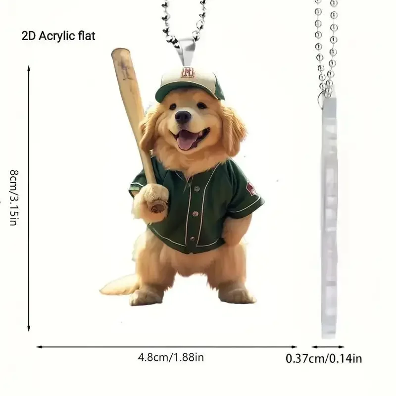 Cute Cool Dog Swinging Retriever Rearview Mirrors Pendant Car Hanging Ornaments Car Decoration Accessories Gifts For Women Men