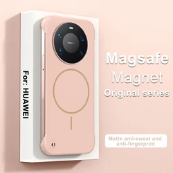 Matte Frameless Magnetic Hard Case - Ultra Thin and Slim Design for Huawei Mate 60 Pro+ (Pink)