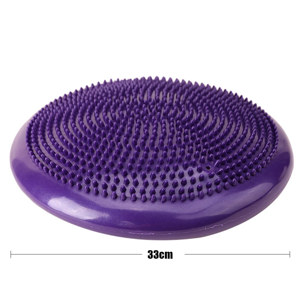 Factory Yoga Balls Massage Pad Inflatable Stability Wobble Balance Disc Cushion Mat Fitness Exercise Training ball