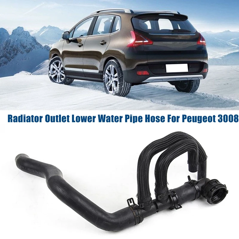 9803703480 Radiator Outlet Lower Water Pipe Hose For Peugeot 3008