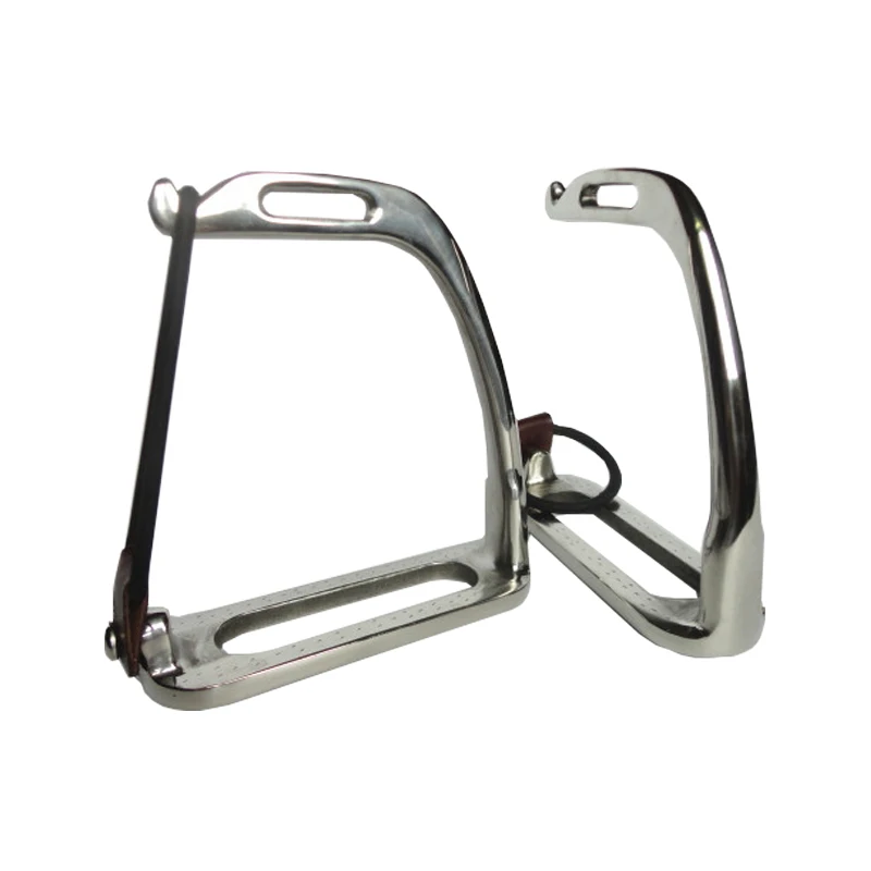 Western Bell Stirrups For Saddle - Stainless Steel Over Wood, Lightweight, For Trail Riding & Roping