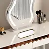 Gold Glass Mirror Decorative Storage Tray For Makeup Dessert Plate Jewelry Necklace Bracelet Table Perfume Wedding Brides 4