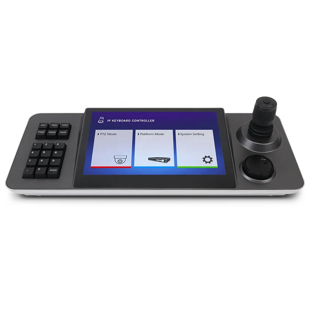 Decodifica H.265 4K Tastiera Per Telecamera Di Rete Con Controller Ptz Touch Screen Da 10.1 Pollici Con Joystick Ptz 4D