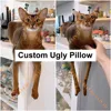 Custom 3D Ugly Cat Pillow Funny Birthday Gift Animals Dog Pillows From Photo Pillow Pet Memorial Gift Personalized Dog Cat Gift 1