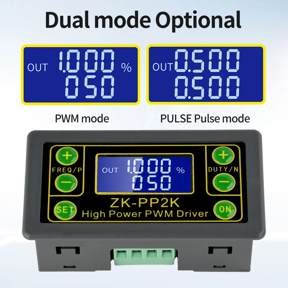 ZK-PP2K PWM Signal Generator 8A Driver Module for Motor/Lamp Dual