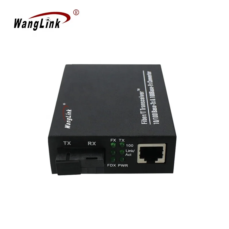 

Wanglink 100Base 1 RJ45 1fiber optical media converter copper to fiber media converter