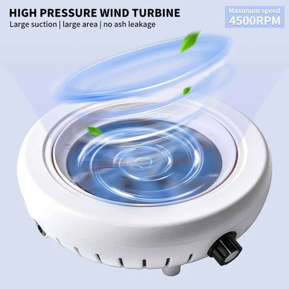 45000RPM 초강력 흡입 네일 먼지 수집기, 강력한 네일 먼지 제거기, 네일 아트 매니큐어 팬 진공 청소기 및 필터