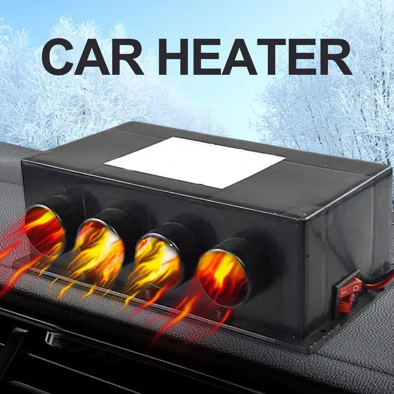 

24V Portable Electric Car Heater Fan Fast Heating Window Windshield Defogging Defrosting Heating Fan dashboard Heater Accessory