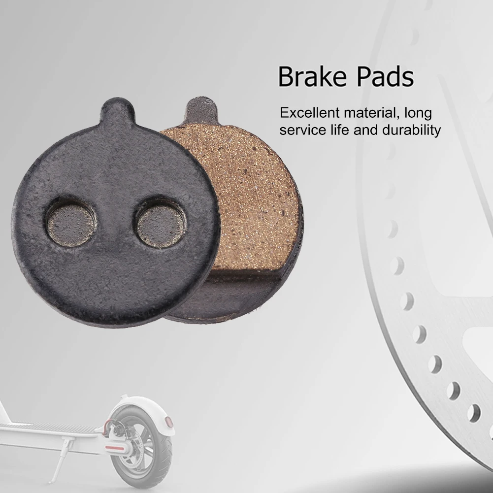 1 Set 10 Inch Electric Scooter Brake Pads Kick Scooter Replacement Parts for KUGOO Skateboard Folding Bike Brake Pads