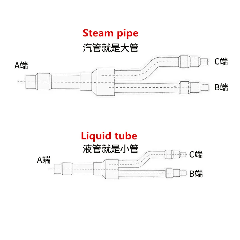 NEW for Central air conditioner branch a two 22T 33T 72T 73T 75T copper manifold sub parts
