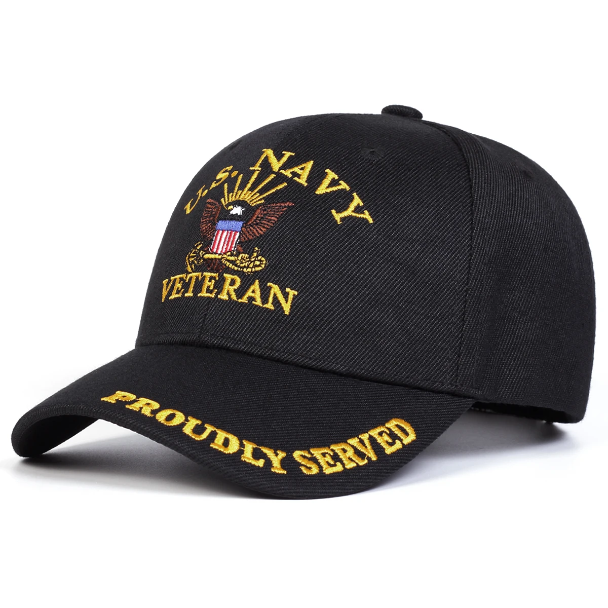 Unisex U.S. NAVY Baseballkappen mit Buchstabenstickerei, Frühling und Herbst, für den Außenbereich, verstellbare Freizeithüte, Sonnenschutzhut, Sportkappe – Detail 3