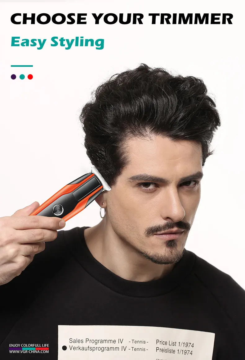 Description Picture 4 of itemVGR New electric hair clipper USB rechargeable portable oil head engraving hair clipper Electric push hair clipper V-999