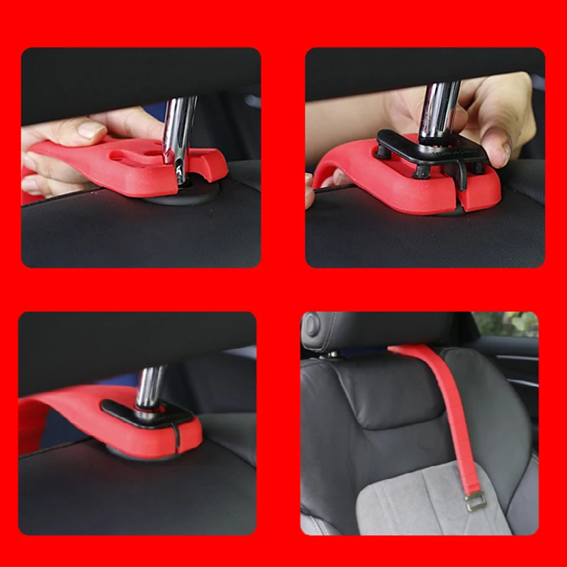 Auto Sitz Kopfstütze Haken Flexible Silikon Tasche Halter Lagerung
