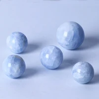 100-800g Natural Blue Celestite Sphere Quartz Crystal Ball Healing 2