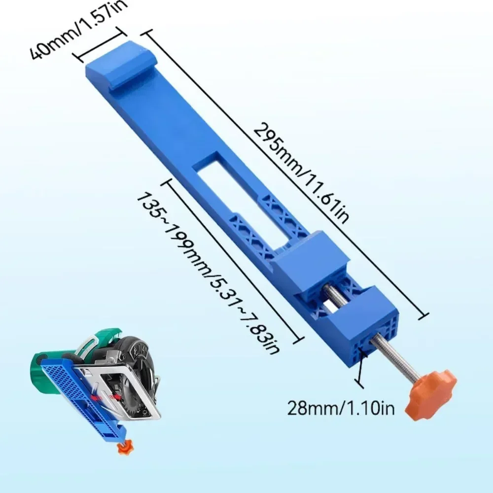 Adjustable Cutting Guide For Circular Saws - Precision Wood Cutting & Milling Positioning Clamp Tool